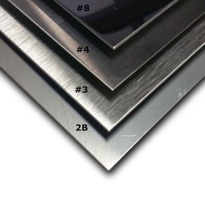 ASTM A240 ورق فولاد ضد زنگ درجه 304L / 304H / 409 904L / 316L / 316ti 2B خدمات خم کردن / برش / جوش